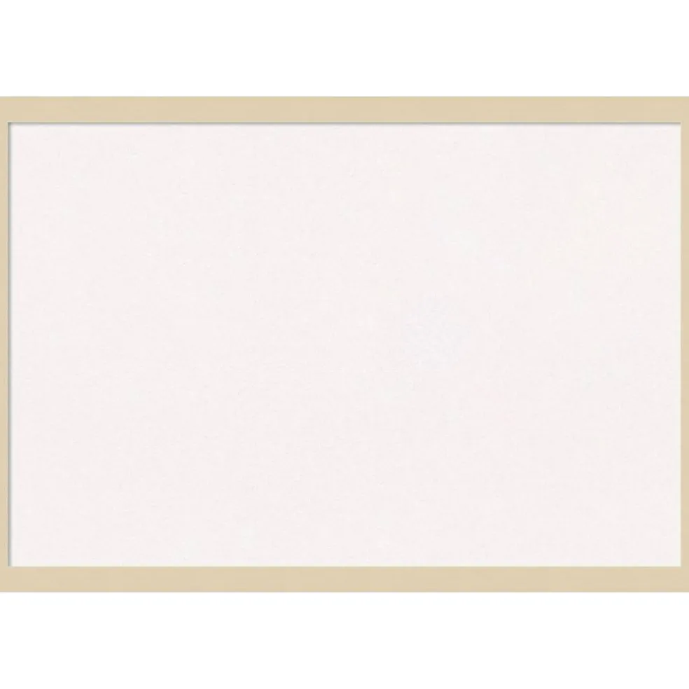 Svelte Wood Framed Corkboard, White Cork