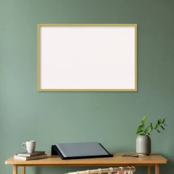 Svelte Wood Framed Corkboard, White Cork