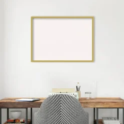 Svelte Wood Framed Corkboard, White Cork