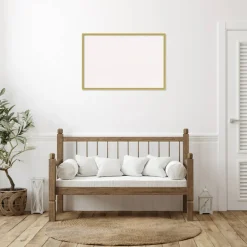 Svelte Wood Framed Corkboard, White Cork