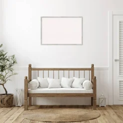Svelte Wood Framed Corkboard, White Cork