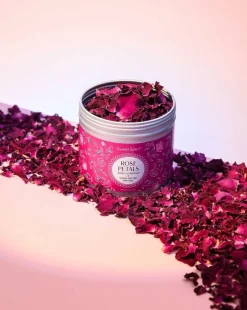 Sweet Spell Dried Rose Petals – Edible Flowers for Drinks, Cocktails, and Cake Decorations – Perfect for Tea, Soap, and Candle Making – 14g