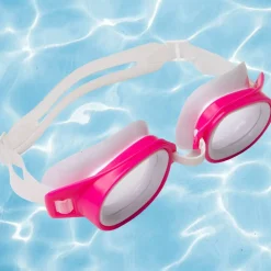 Swim Central Children's St. Lucia Swimming Pool Goggles - 6.25" - Pink