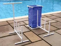Swim Central 3ft. HydroTools Blue & White Poolside Accessories Organizer