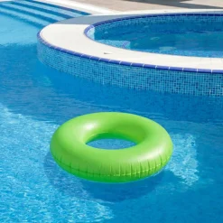 Swim Central Inflatable Neon Lime Green Swimming Pool Inner Tube, 35-Inch