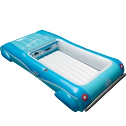 Swimline 8.75ft. Blue Classic Convertible Car Inflatable Swimming Pool Lounger Float