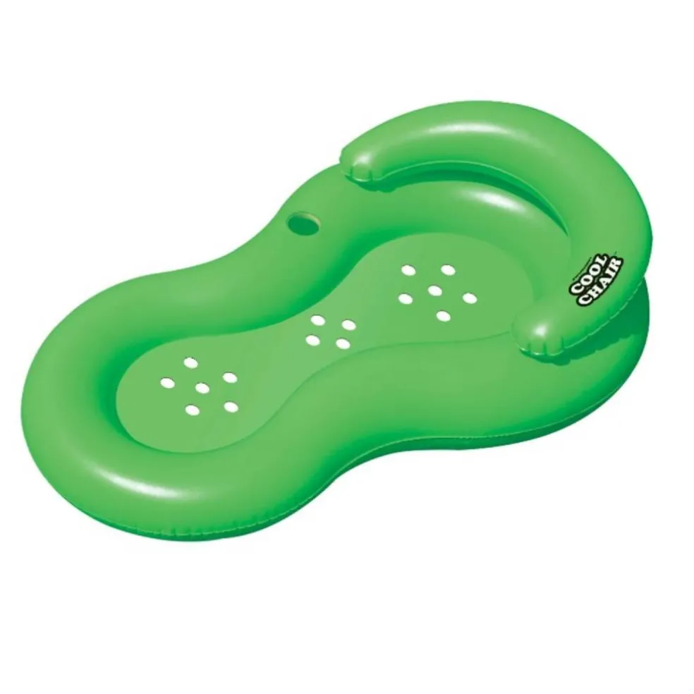 Swimline 62.5" Inflatable Green Cool Chair Pool Lounger