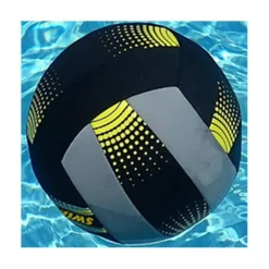 Swimline Neoprene Swimming Pool Volleyball - 7" - Black and Gray