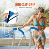 Swimming Pool Handrail 2 Pack, Rust-Resistant Grab Bar with Grip