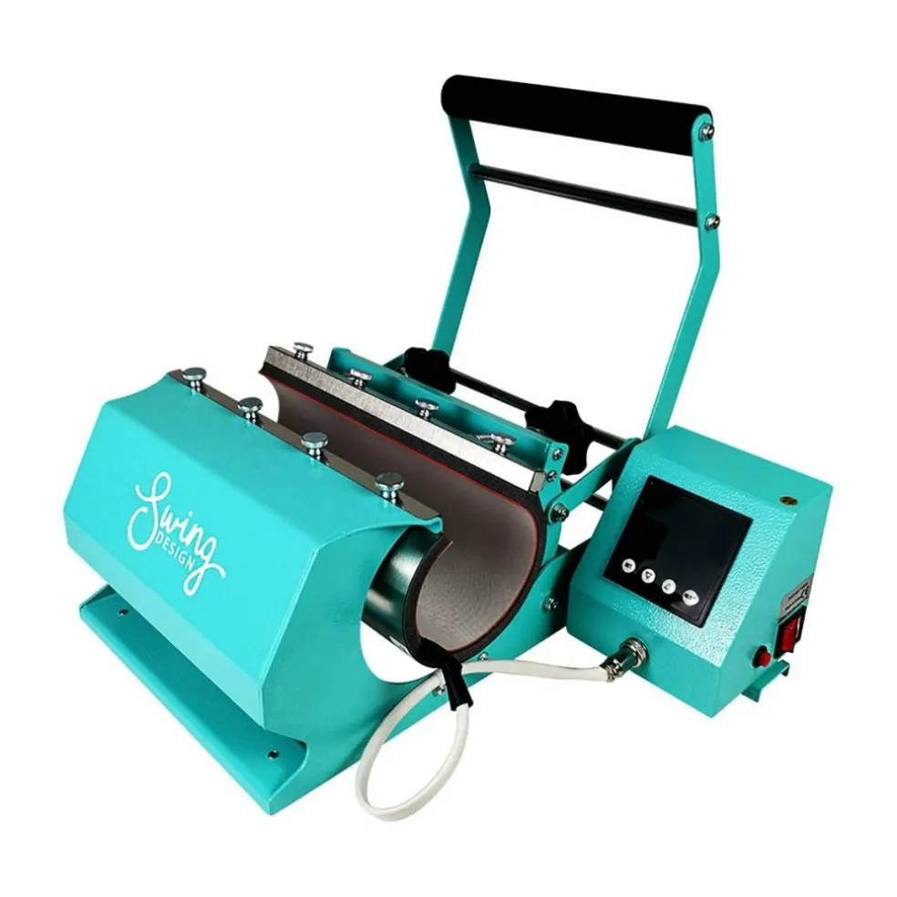 Swing Design 7-in-1 Tumbler Heat Press 20oz/30oz Bundle - Turquoise