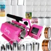 Swing Design 7-in-1 Tumbler Heat Press 20oz/30oz Bundle - Pink
