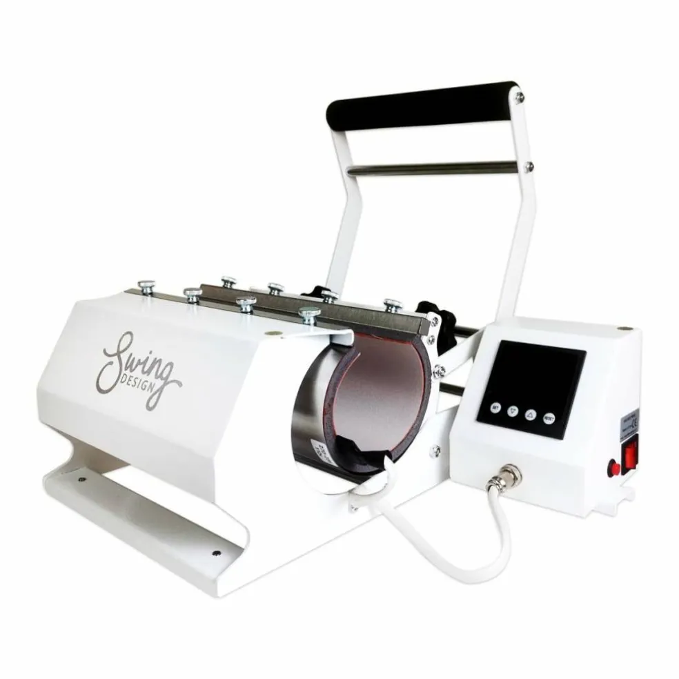 Swing Design 7-in-1 Tumbler Heat Press 20oz/30oz - White