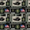 Sykel Enterprises U.S Army Block Fleece Fabric by the Yard