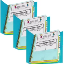 5-Tab Index Dividers with Multi-Pockets, Bright Color Assortment, 8-1/2 x 11, 3 Sets