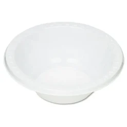 Tablemate Plastic Dinnerware, Bowls, 12 Oz, White, 125/pack