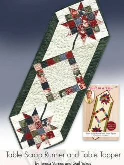 Table Scrap Runner and Table Topper: Eleanor Burns Signature Quilt Pattern