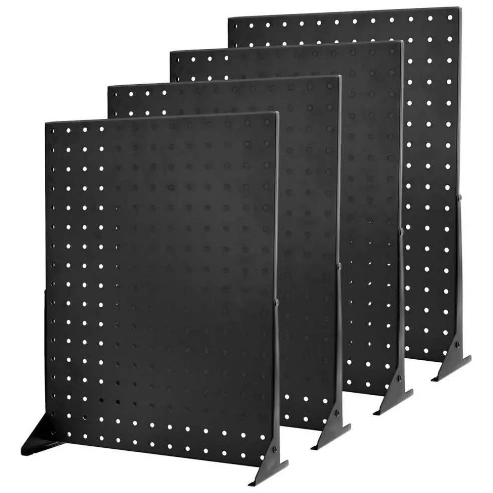 Tabletop Pegboard Stand 4 Pieces with Durable Steel Panels for Displaying Items