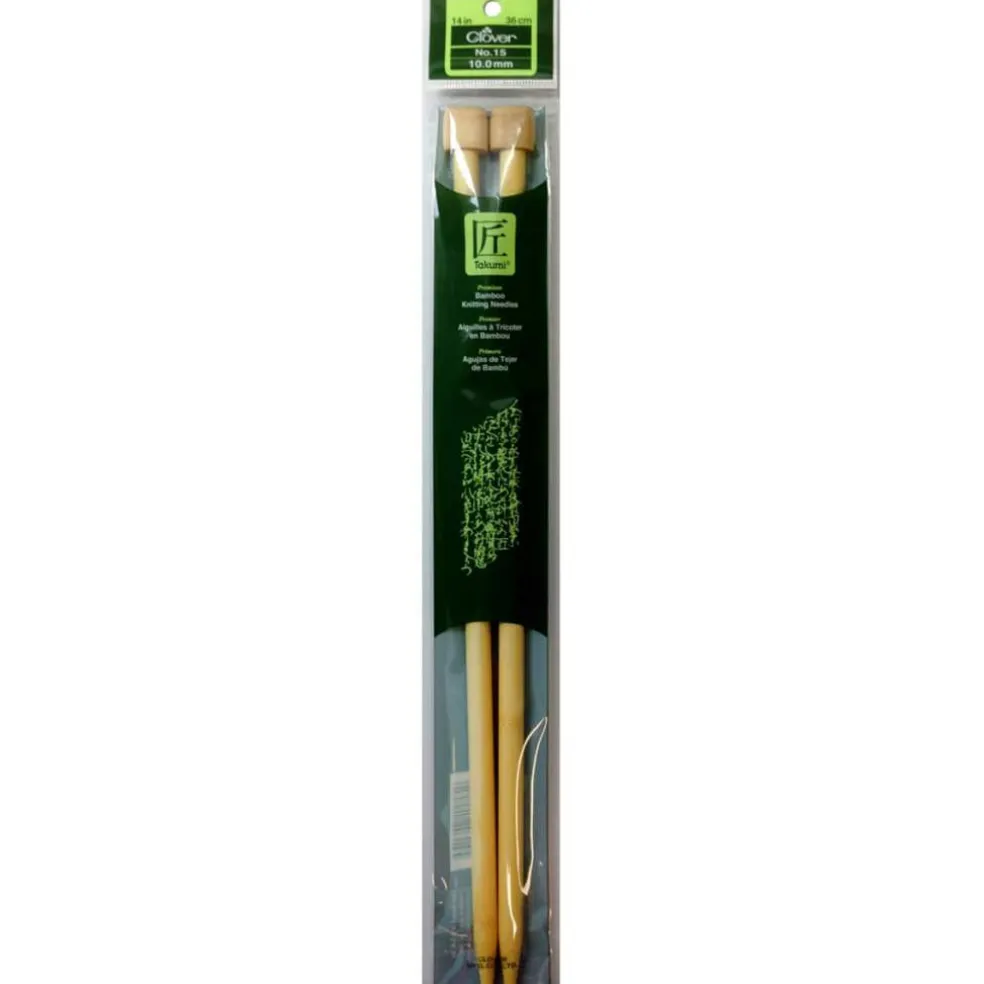 Takumi Bamboo Single Pointed Knitting Needles, 14”