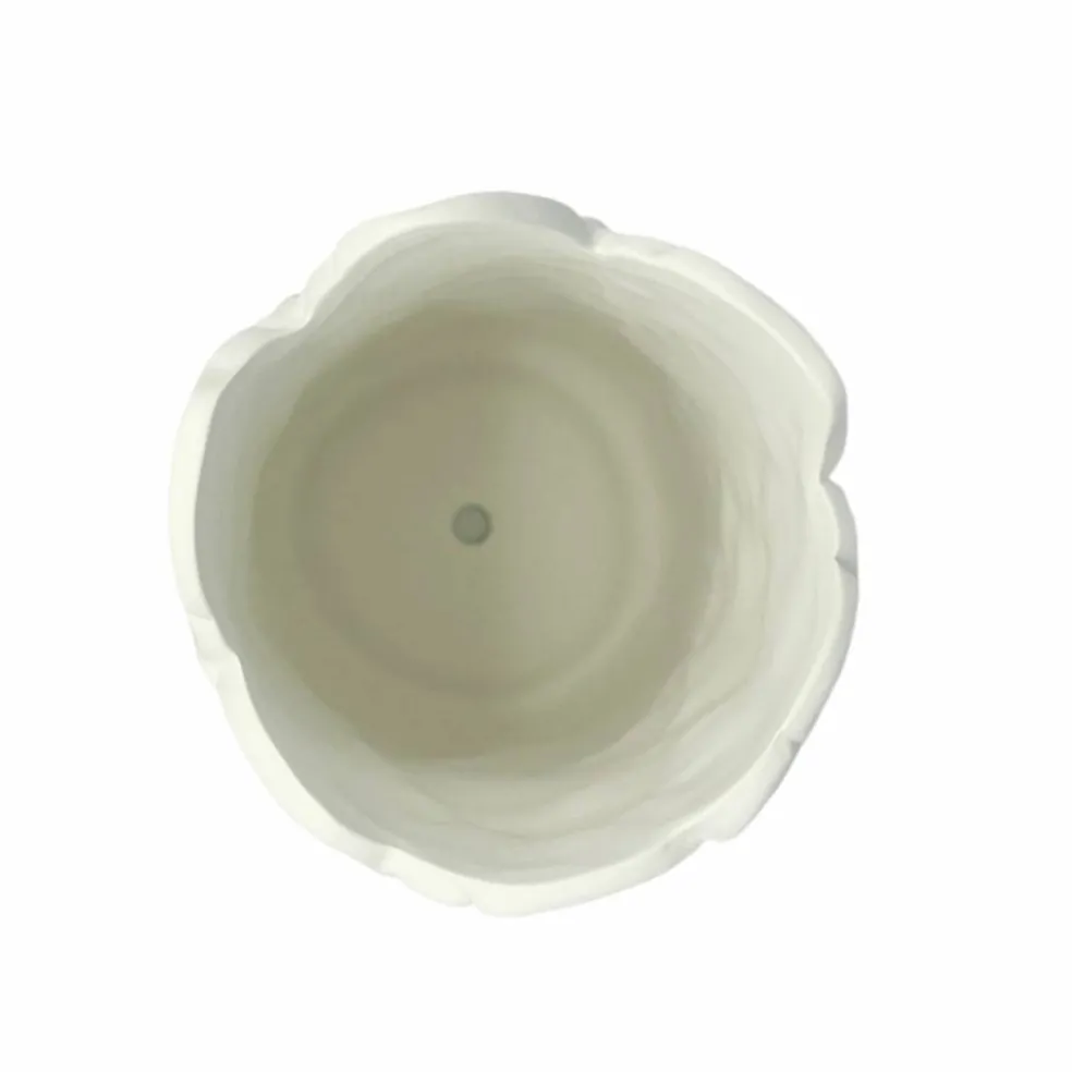 7.5" Tall Embossed Leaf DIY Ceramic Vase by Make Market®