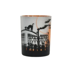 5" Tall x 4" Wide Haunted Mansion Halloween Glass Container Medium