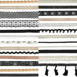 Tan, Black & White Halloween Trim Bundle, 25ct. by Celebrate It™