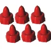 Tap-N-Glue® Glue Cap, Red, 1" Diameter, 6 Caps