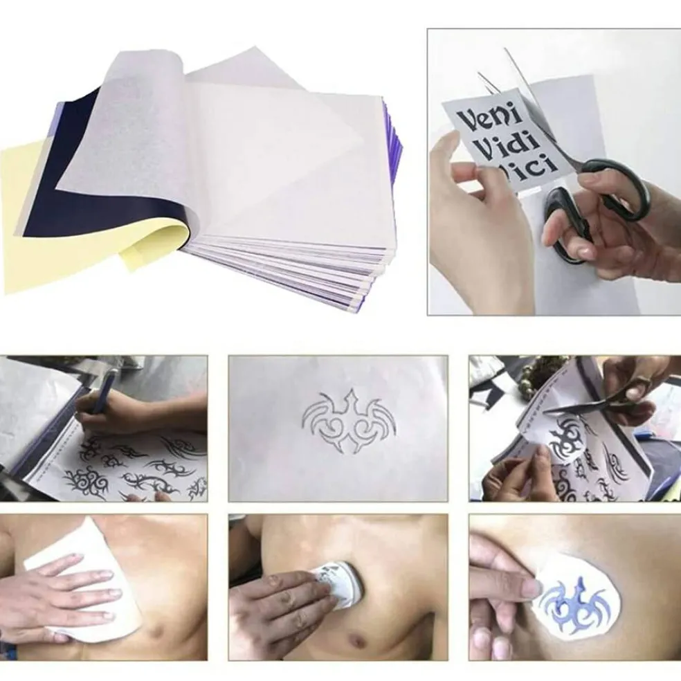 Tattoo Transfer Paper Stencil Carbon Thermal Tracing Hectograph.