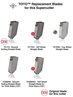 [TC-17B] TOYO™ Original Brass Handled Supercutter® - STRAIGHT BLADE
