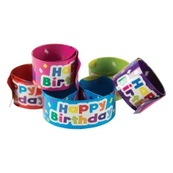 Teacher Created Resources Birthday Slap Bracelets, 6 Packs of 10