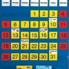Teacher Created Resources Black Calendar Pocket Chart, 25" x 36"