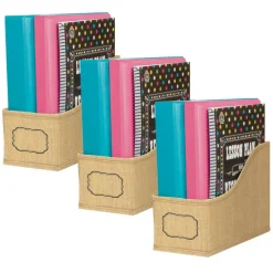 Teacher Created Resources® Burlap Design Book Bin, 3ct.