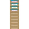 Teacher Created Resources Burlap 10 Pocket File Storage Pocket Chart
