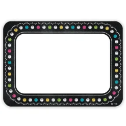 Teacher Created Resources Chalkboard Brights Name Tags, 6 Packs of 36