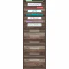 Teacher Created Resources Dark Wood 10 Pocket File Storage Pocket Chart