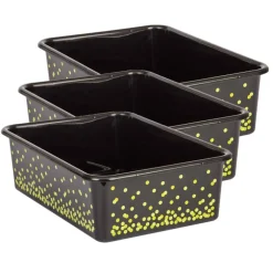 Teacher Created Resources® Large Confetti Plastic Storage Bin, 3ct.
