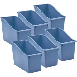 Teacher Created Resources 6 Pack Plastic Book Bin