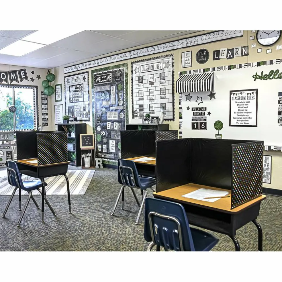 Teacher Created Resources® 2 Pack Chalkboard Brights Classroom Privacy Screen