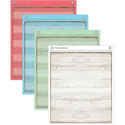 Teacher Created Resources Painted Wood Magnetic Mini Pocket Charts, 14" x 17"