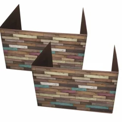 Teacher Created Resources Reclaimed Wood Design Privacy Screen, 2ct.