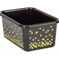 Teacher Created Resources® Small Confetti Plastic Storage Bin, 3ct.