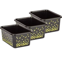 Teacher Created Resources® Small Confetti Plastic Storage Bin, 3ct.