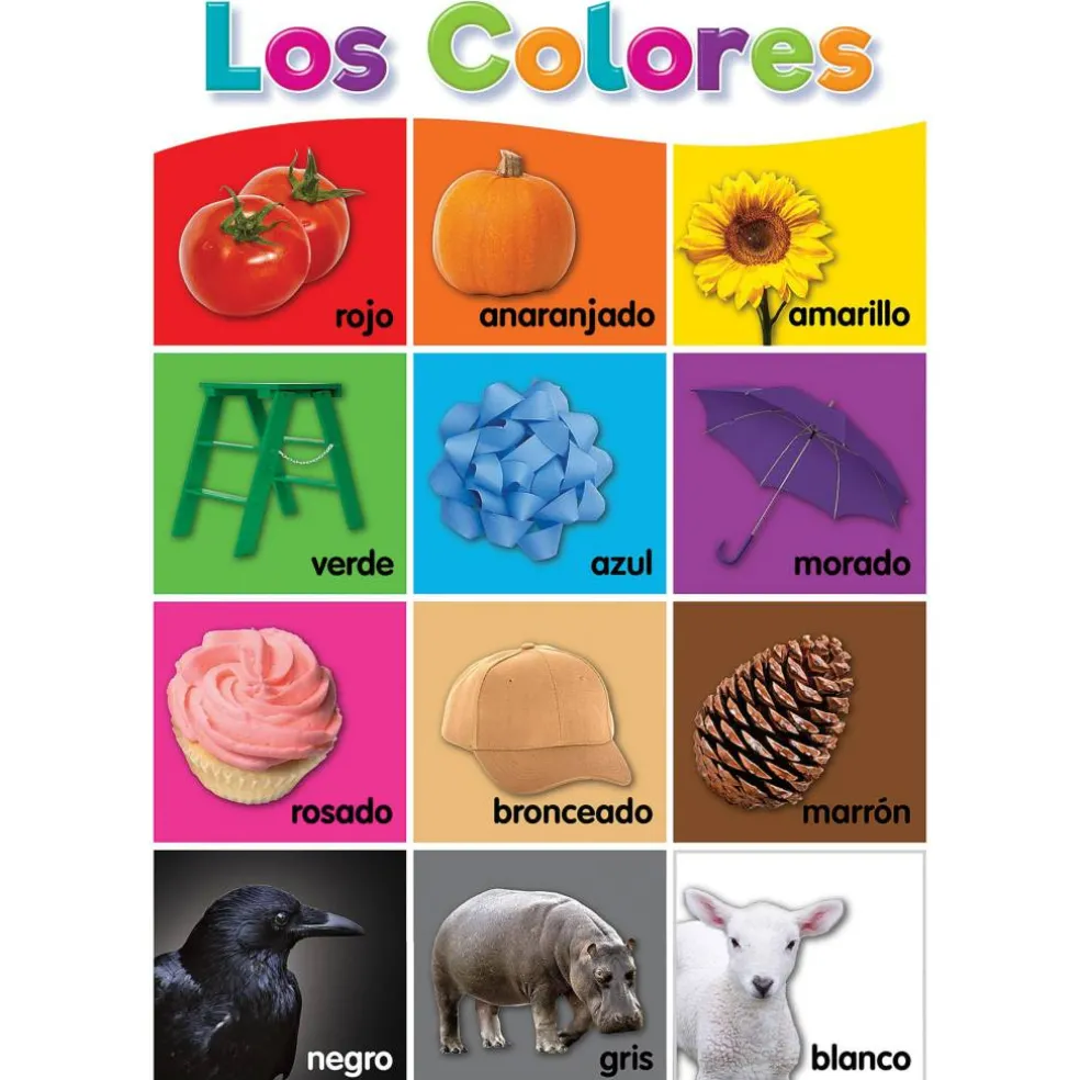 Teacher Created Resources® Spanish Colorful Early Learning Posters Set