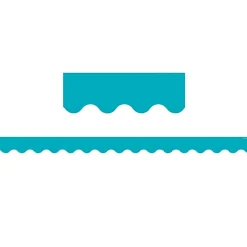 Teacher Created Resources® Teal Solid Scalloped Border Trim, 210ft.