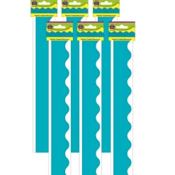 Teacher Created Resources® Teal Solid Scalloped Border Trim, 210ft.