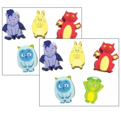 Teacher Created Resources Whatsits™ Fantasy Friends Collectible Erasers Mystery Pack, 2 Packs of 20