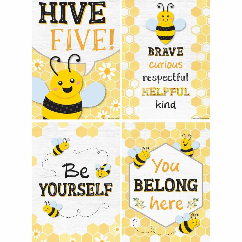 Teacher Created Resources® 11" x 16" Buzzing Bees Positive Saying Small Posters Set