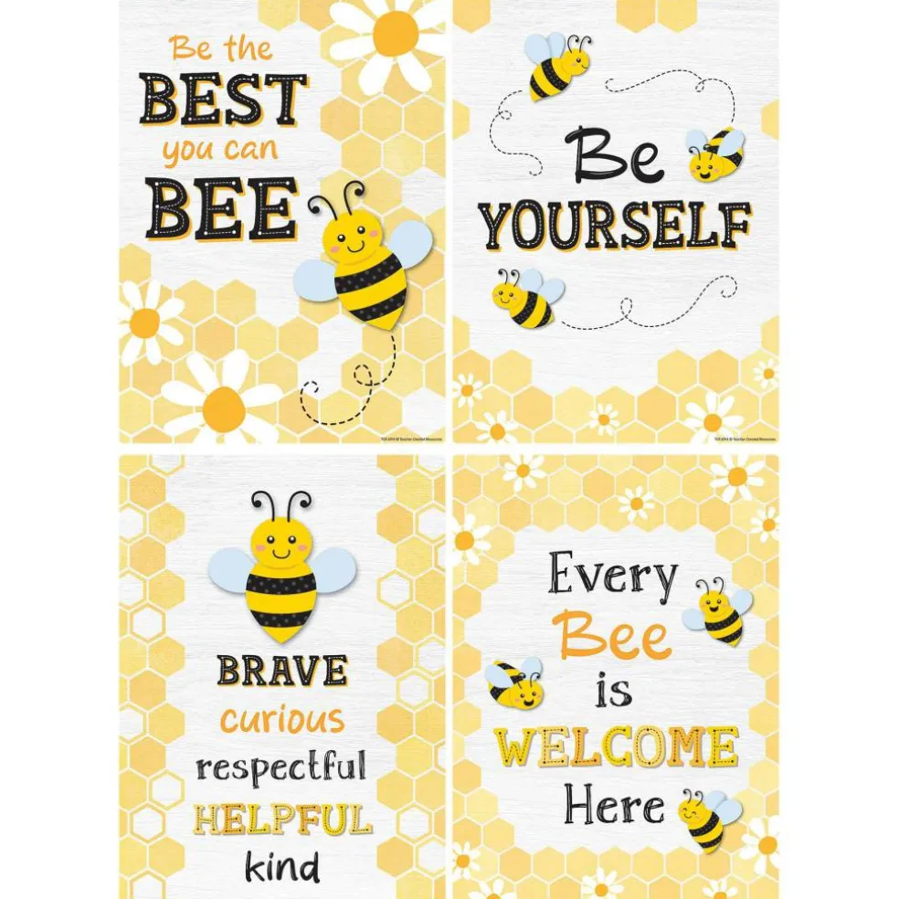Teacher Created Resources® 11" x 16" Buzzing Bees Positive Saying Small Posters Set