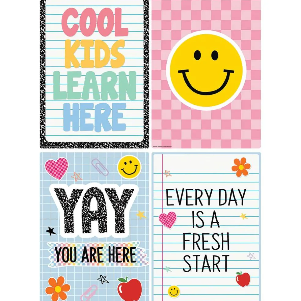 Teacher Created Resources® 11" x 16" Cool for School Positive Sayings Small Poster Set