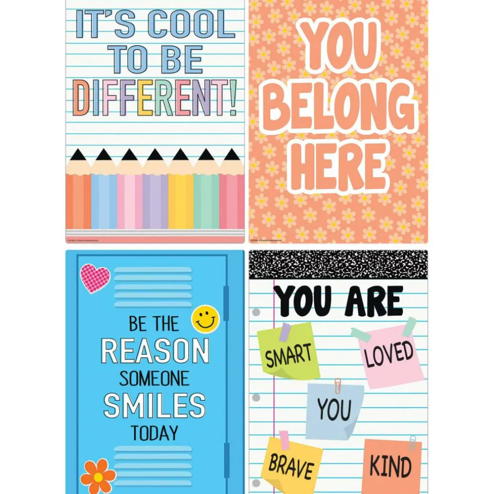 Teacher Created Resources® 11" x 16" Cool for School Positive Sayings Small Poster Set