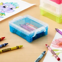 Teal Stacking Crayon Box by Simply Tidy™